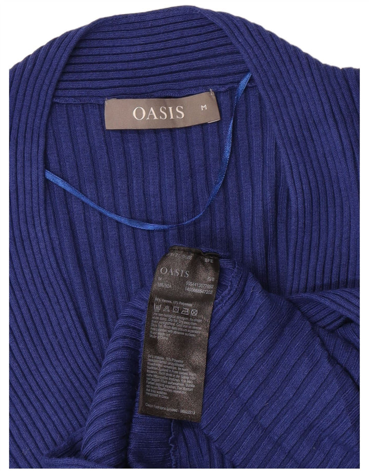 Oasis Pull col V pour femme UK 12 Bleu moyen Viscose