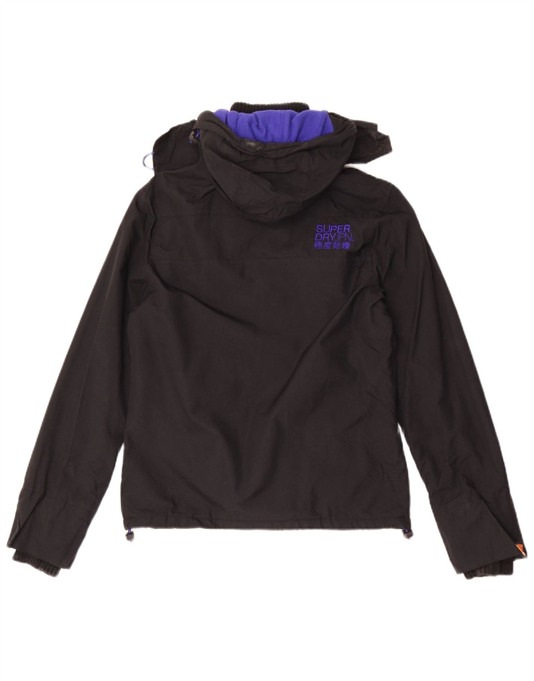 Superdry Veste coupe-vent graphique pour femme UK 10 Small Noir