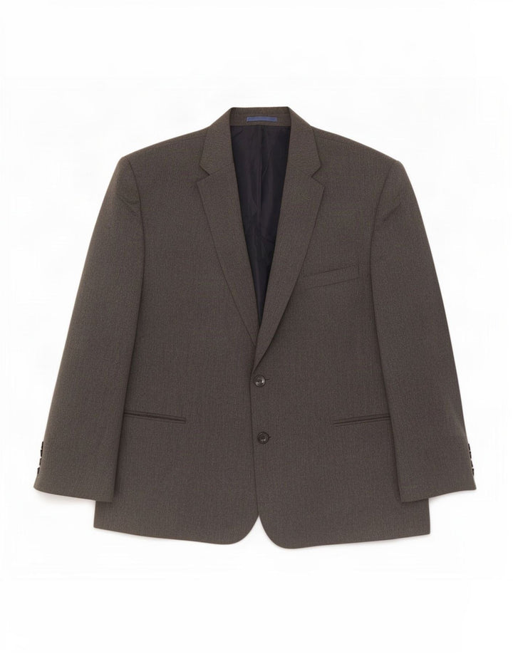 Marks & Spencer Veste blazer à 2 boutons pour homme UK 48 2XL Gris Polyester