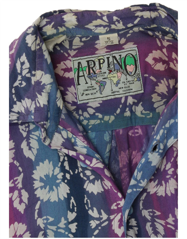 ARPINO Chemise à manches courtes homme taille 37/38 petit floral multicolore