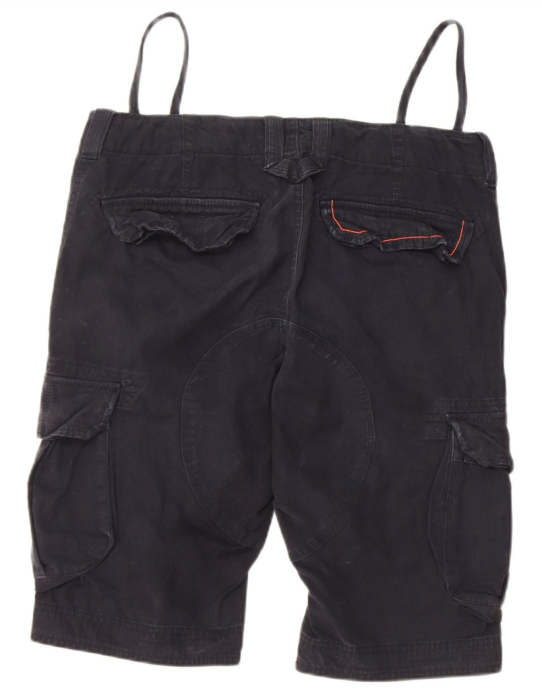 SUPERDRY Short Cargo Homme Moyen W32 Bleu Marine Coton