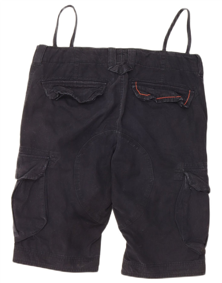 SUPERDRY Short Cargo Homme Moyen W32 Bleu Marine Coton