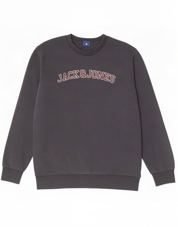 Jack & Jones Sweat-Shirt Graphique Homme XL Bleu Moucheté Coton