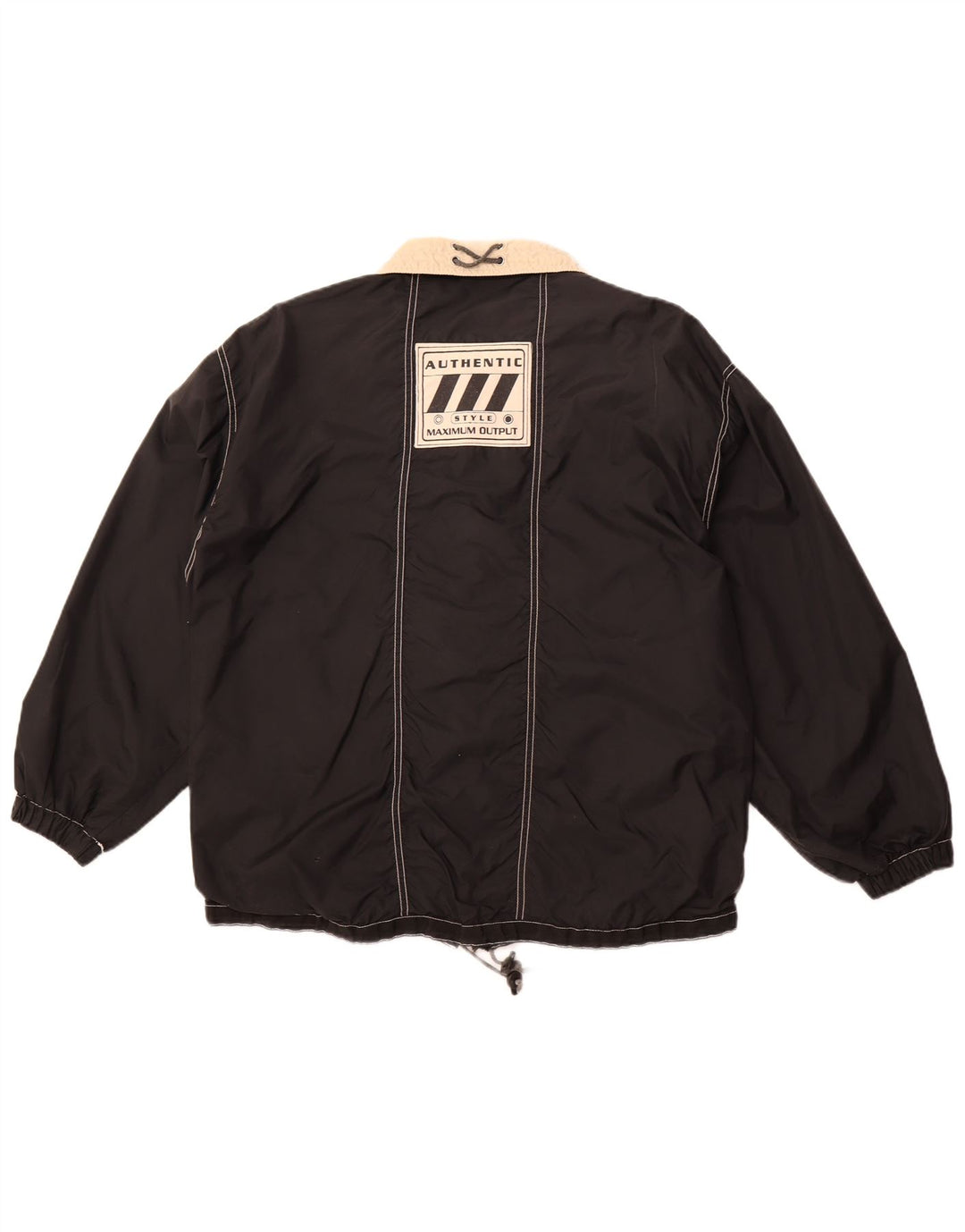 AUTHENTIC Veste utilitaire coupe ample pour homme UK 38 Noir moyen