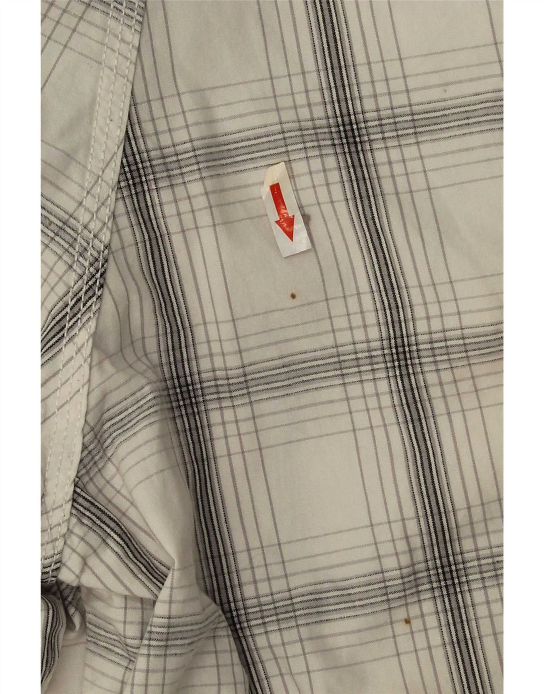 Lee Short Cargo Salopette Homme W38 XL Coton à Carreaux Blanc