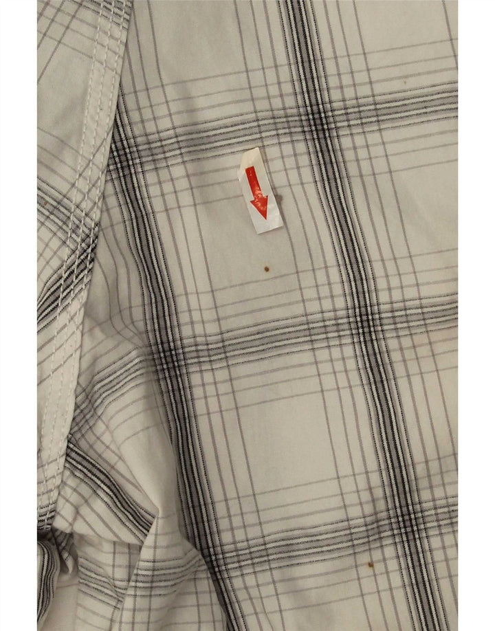 Lee Short Cargo Salopette Homme W38 XL Coton à Carreaux Blanc