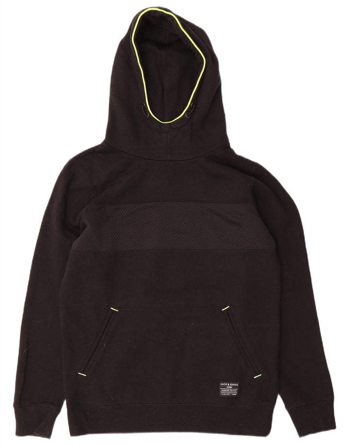 Jack & Jones Pull à capuche pour homme Small Noir Coton