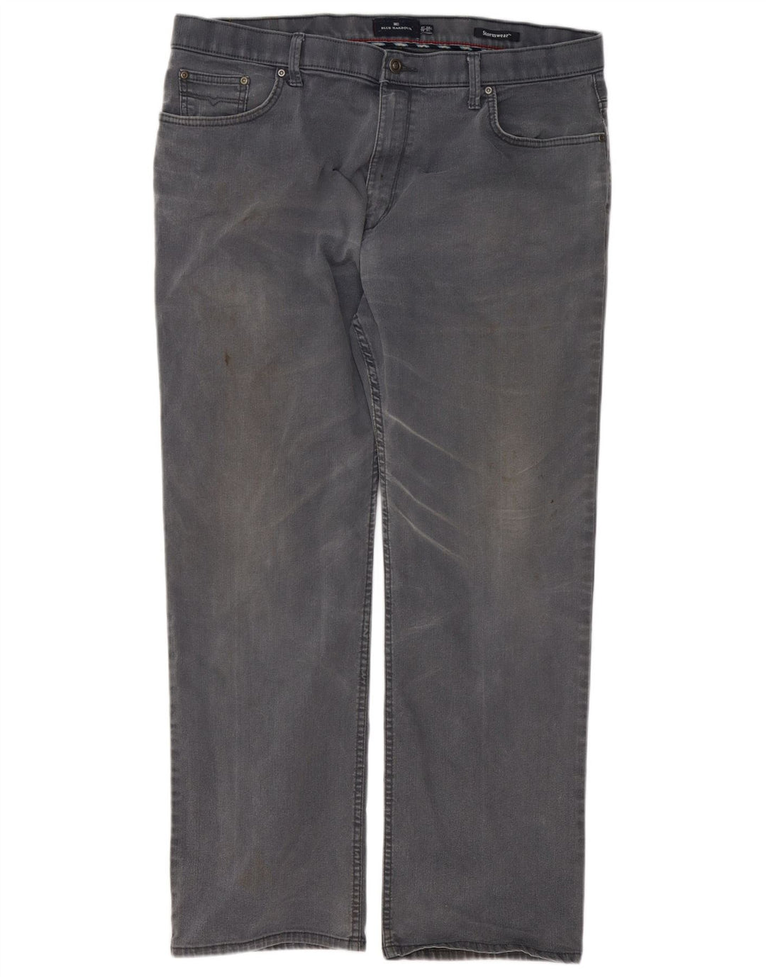 Marks & Spencer Jean droit Blue Harbor homme W38 L31 coton gris