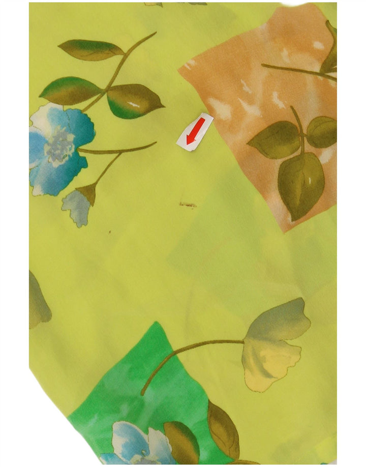 CHERIE Chemisier transparent à manches courtes pour femme IT 48 XL Vert Floral