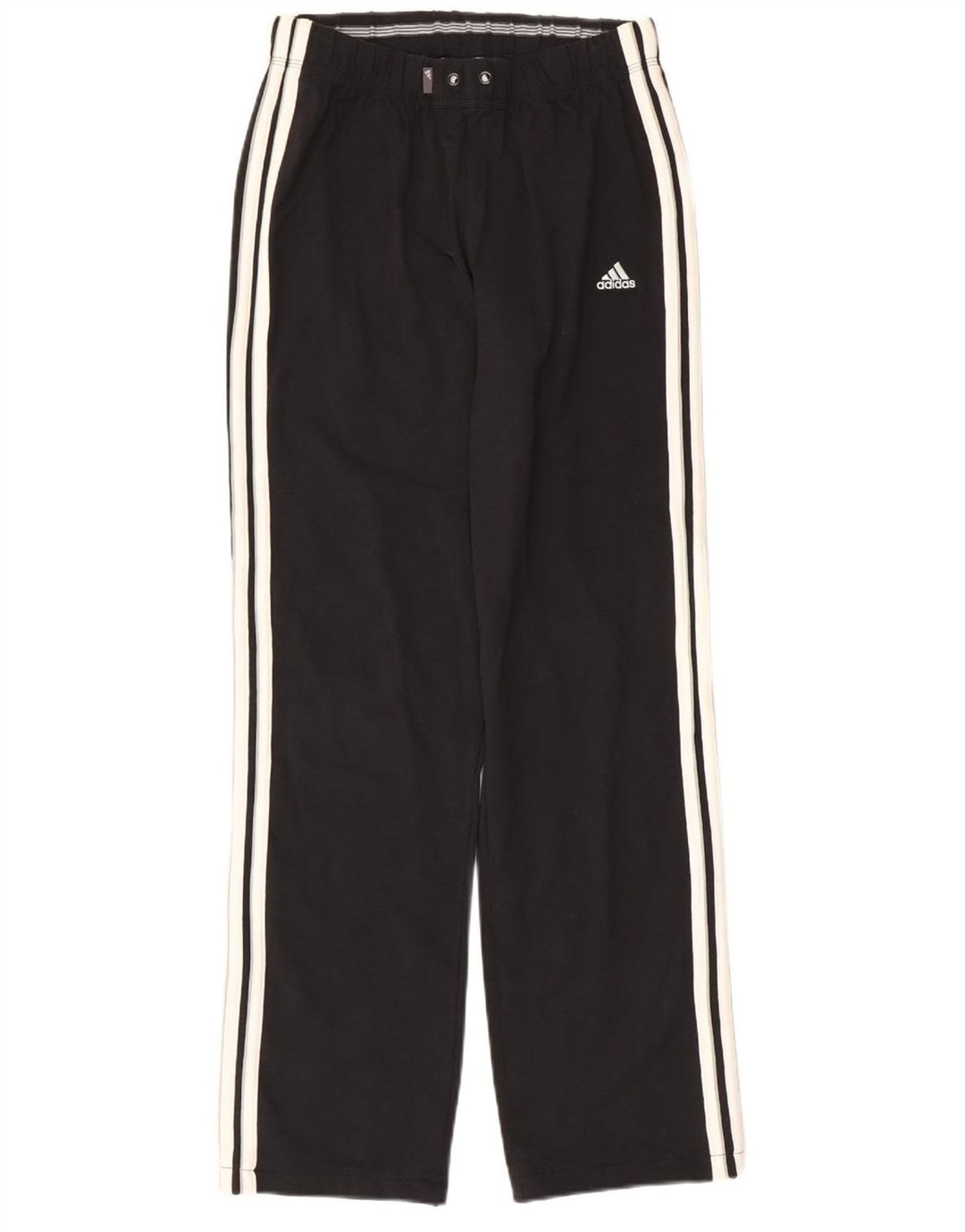 ADIDAS Pantalon de survêtement pour femme UK 10 Small Noir Coton
