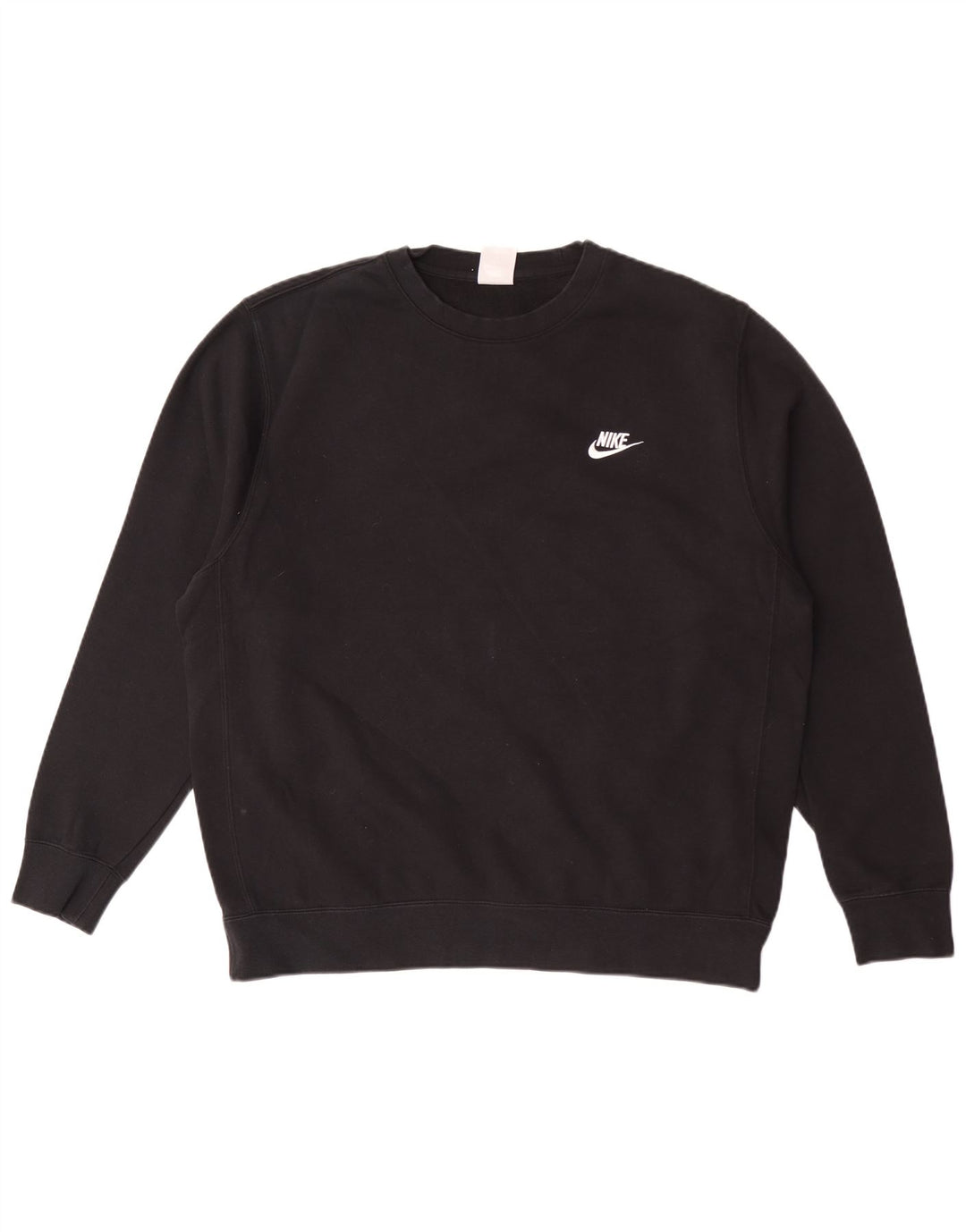 Nike Sweat-shirt pour homme en coton noir Taille L
