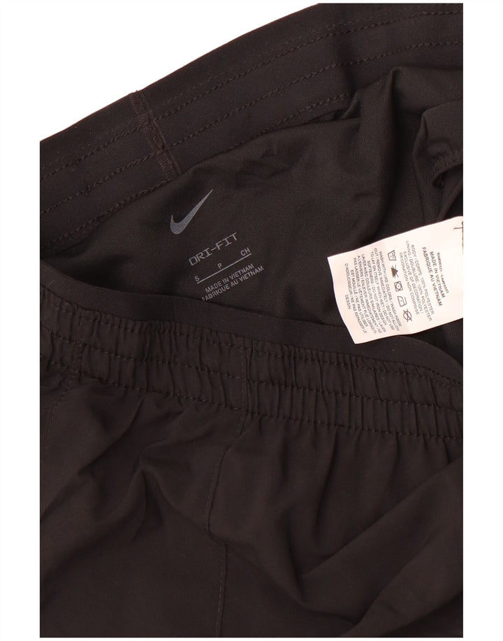 Nike Short de sport Dri Fit pour femme UK 10 Petit Noir Polyester