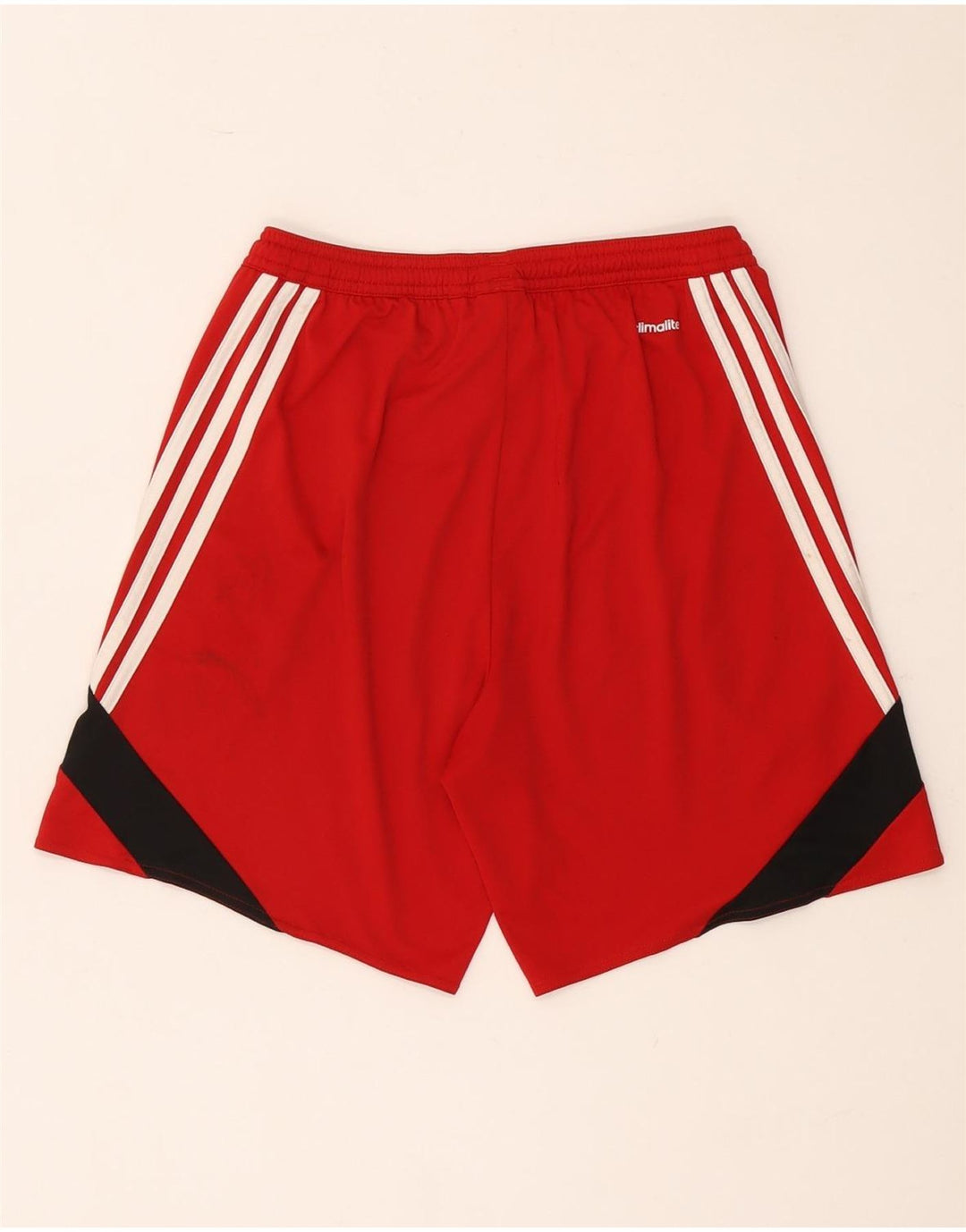 Adidas Short de sport Climalite pour homme Petit Rouge Polyester Colorblock