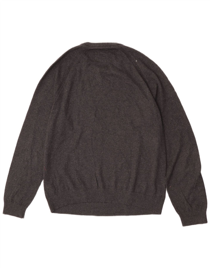 Fat Face Pull à col rond coupe classique pour homme en coton gris Taille L