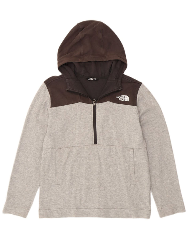 The North Face Pull à capuche zippé pour garçon 14-15 ans XL Gris Colorblock