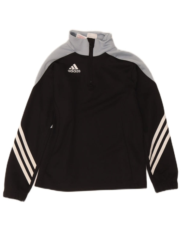 Adidas Climalite Pull Survêtement Top Garçon 7-8 Ans Petit Noir