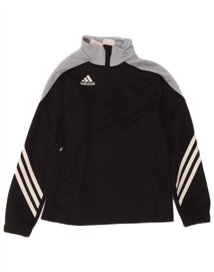 Adidas Climalite Pull Survêtement Top Garçon 7-8 Ans Petit Noir