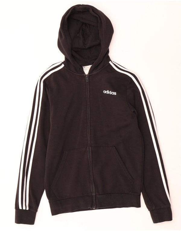 Adidas Pull à capuche zippé pour homme Petit coton noir
