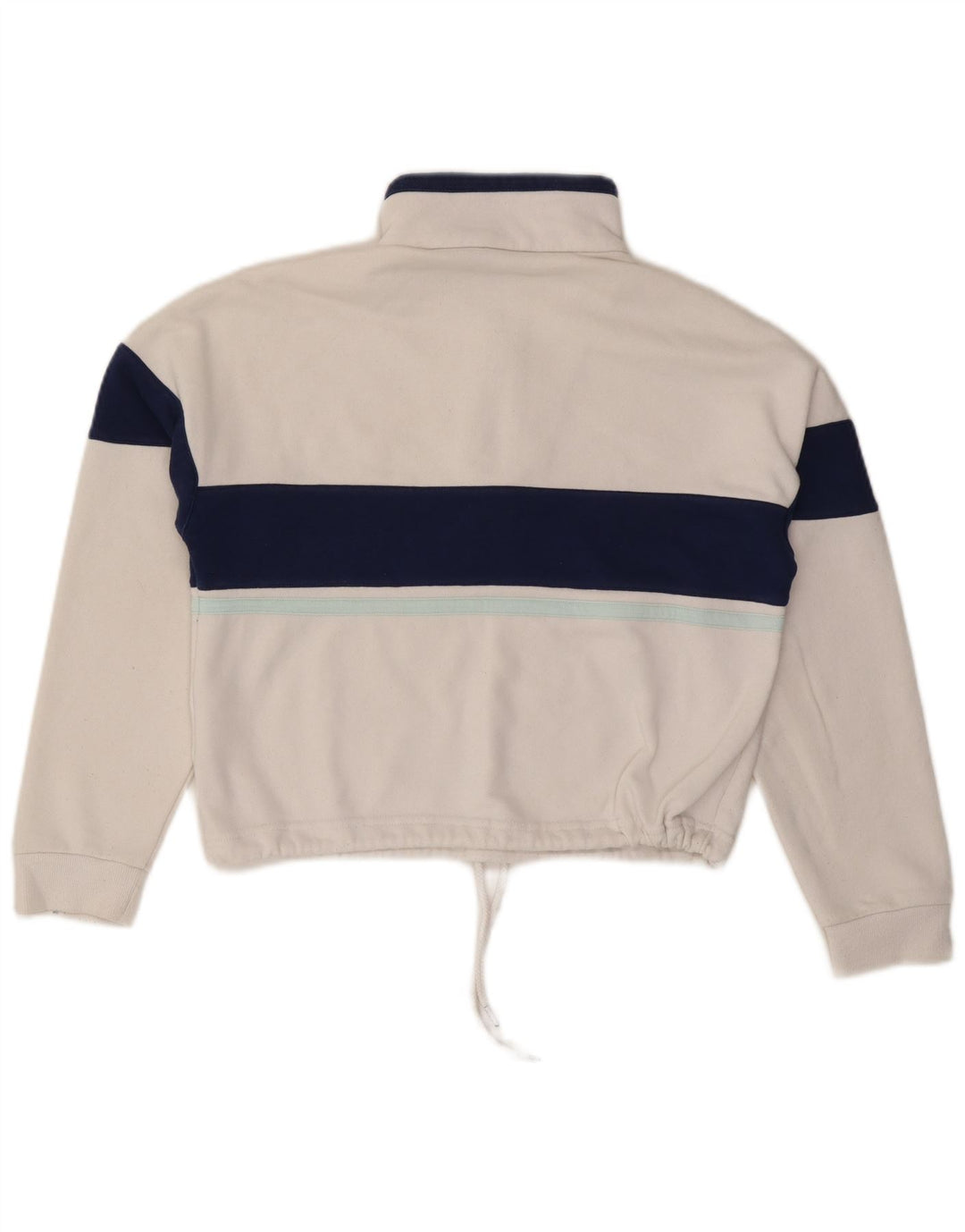 SERGIO TACCHINI Sweat-shirt court surdimensionné pour femme UK 6 XS Blanc