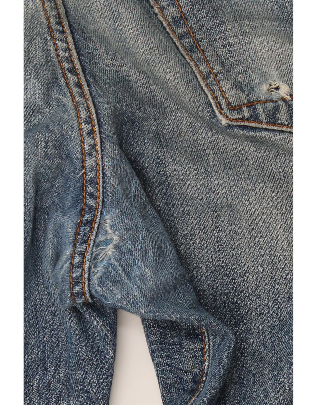 Liu Jo Jean slim régulier en détresse pour homme W34 L32 Bleu Coton