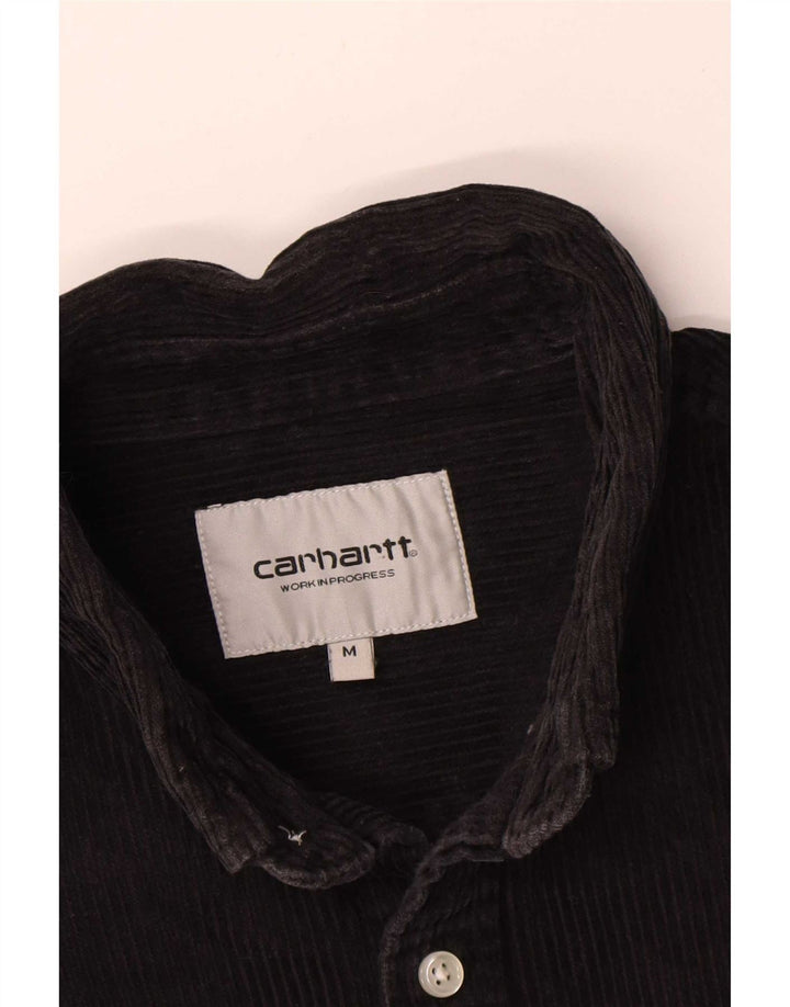 Carhartt Chemise en velours côtelé pour homme en coton noir moyen