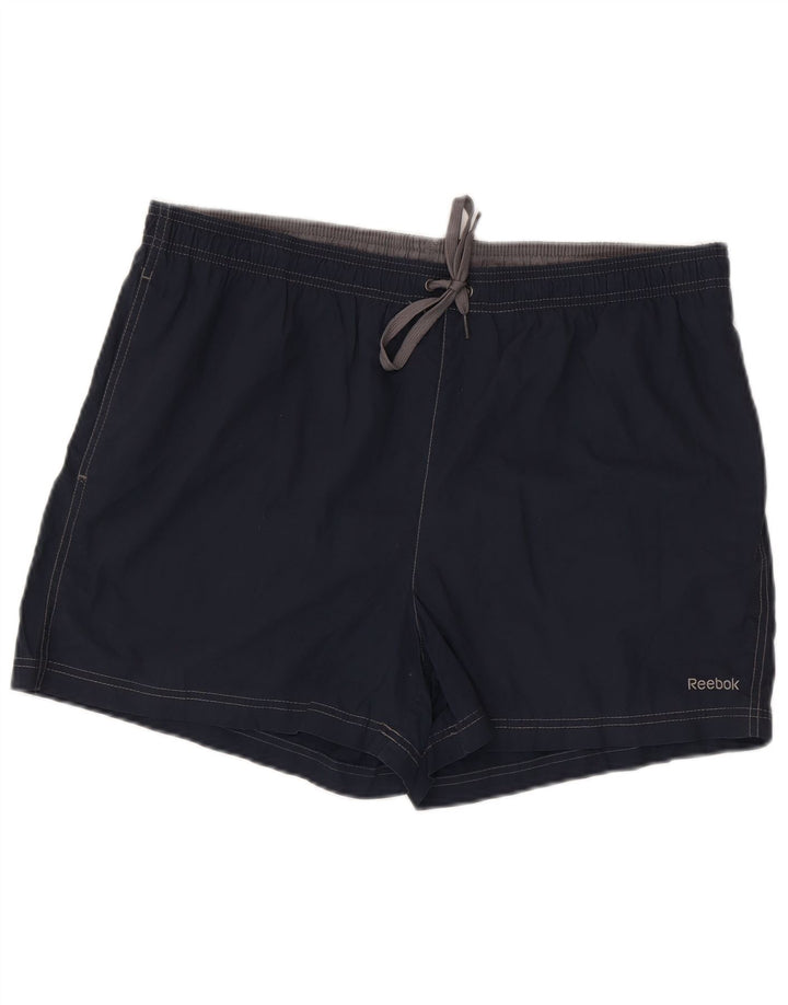 REEBOK Short de Bain Homme XL Bleu Marine Coton