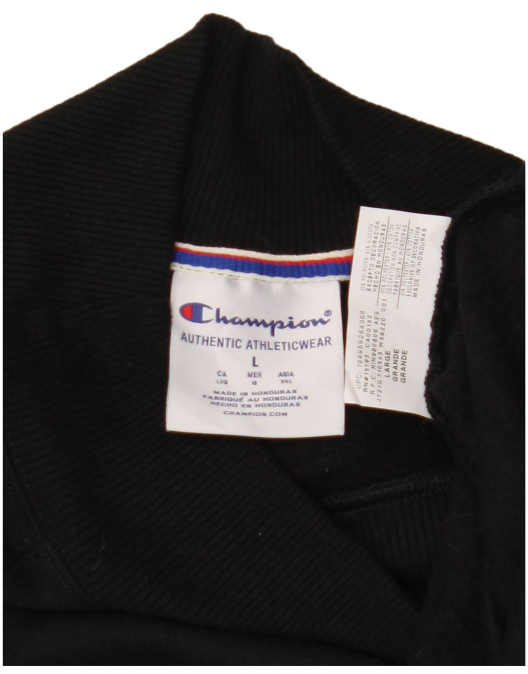 Champion Sweat-shirt pour femme UK 16 Large Noir Polyester