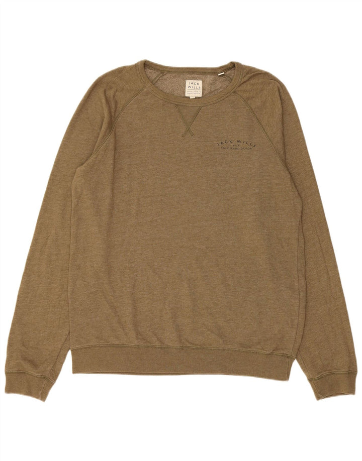Jack Wills Sweat-Shirt Homme XL Kaki Coton