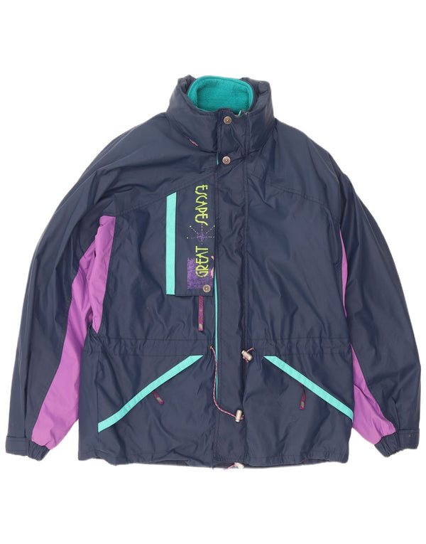 Great Escapes Veste de ski Polartec Graphic pour homme IT 52 XL Bleu marine