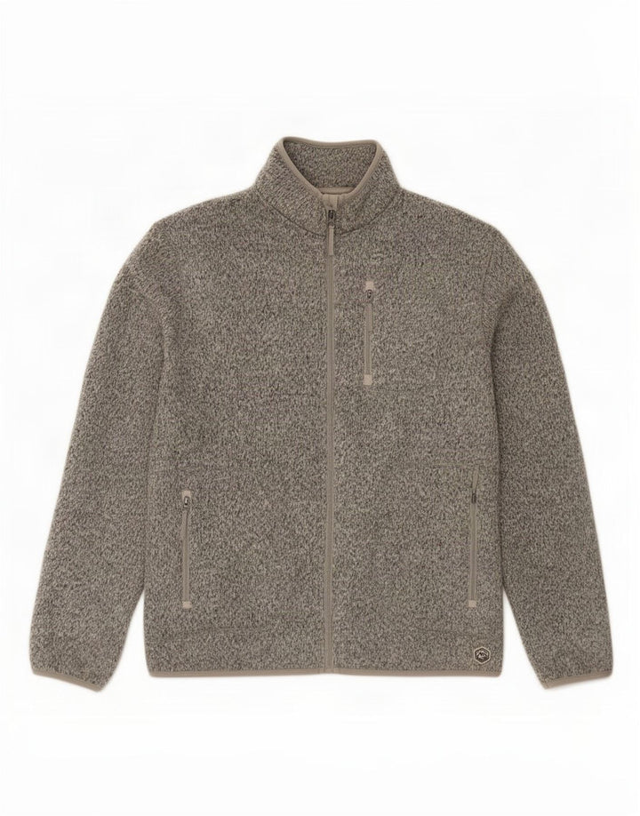 Marks & Spencer Veste de survêtement pour homme Taille L en polyester moucheté gris
