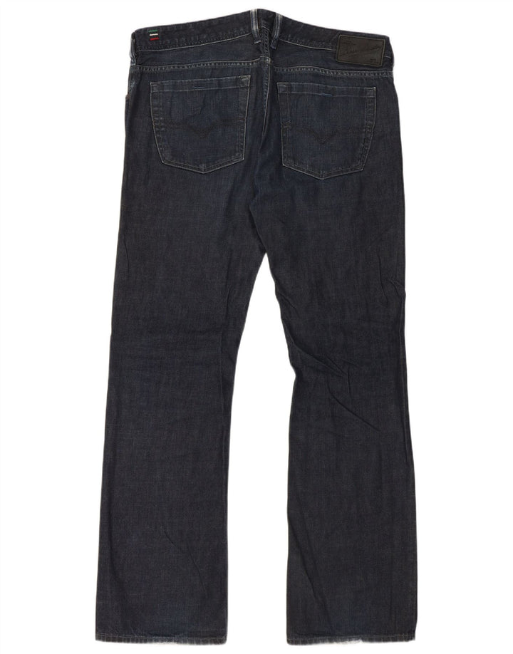 Diesel Jean Bootcut Homme W36 L33 Bleu Marine Coton