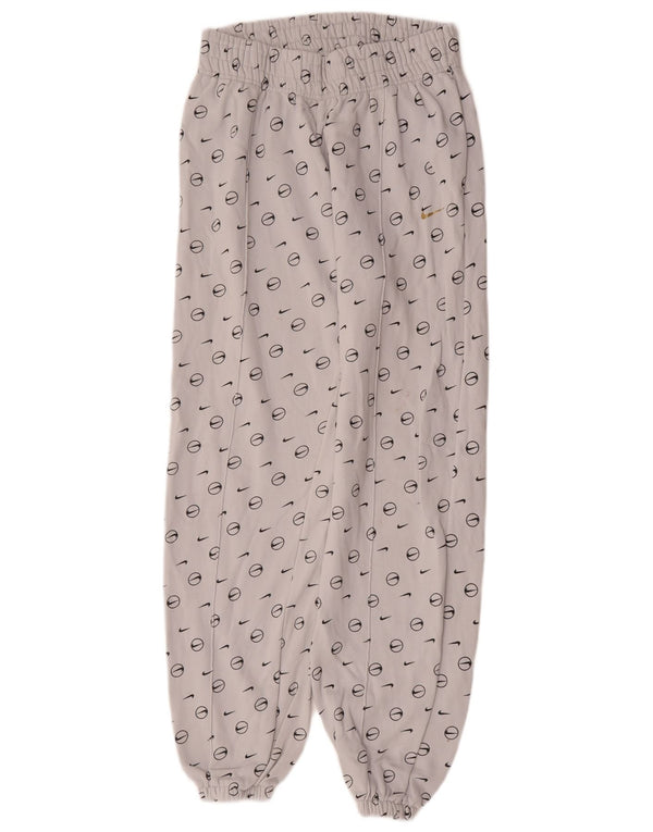 Nike Pantalon de survêtement coupe ample graphique pour femme UK 10 Small Bleu