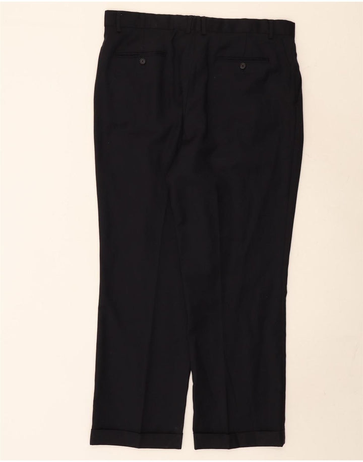 NAUTICA Pantalon de costume pour homme W38 L30 Laine noire
