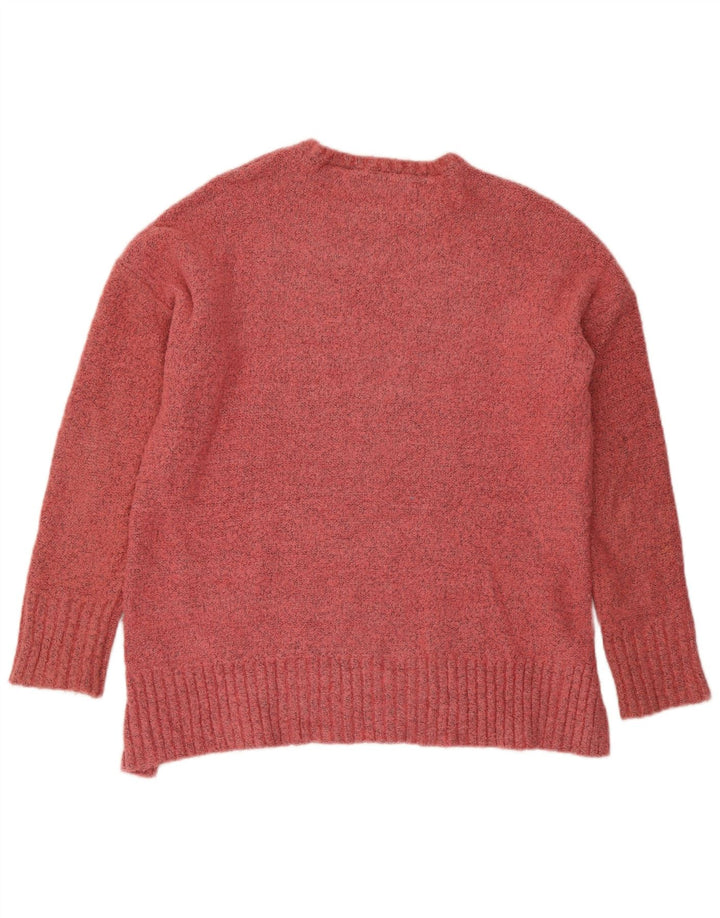 Marks & Spencer Pull surdimensionné à col bateau pour femme UK 10 Petit Rose