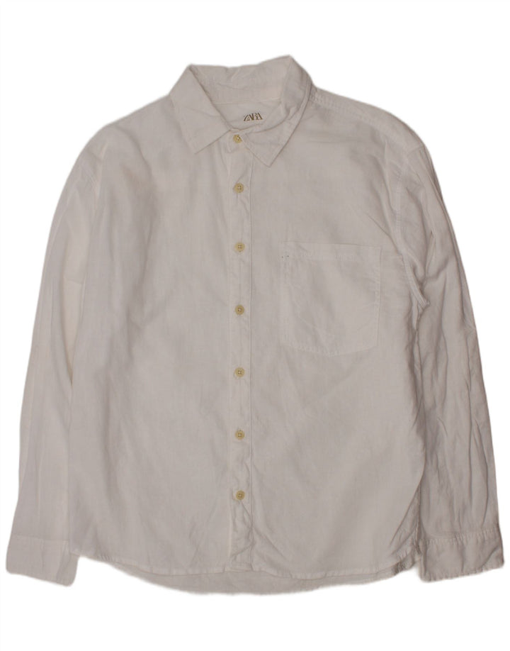 Chemise garçon ZARA 9-10 ans coton blanc