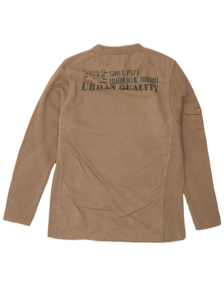 Lotto Haut Homme Manches Longues Petit Marron Coton