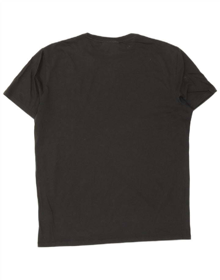 Lacoste T-shirt coupe régulière pour hommes, taille 4, coton noir moyen