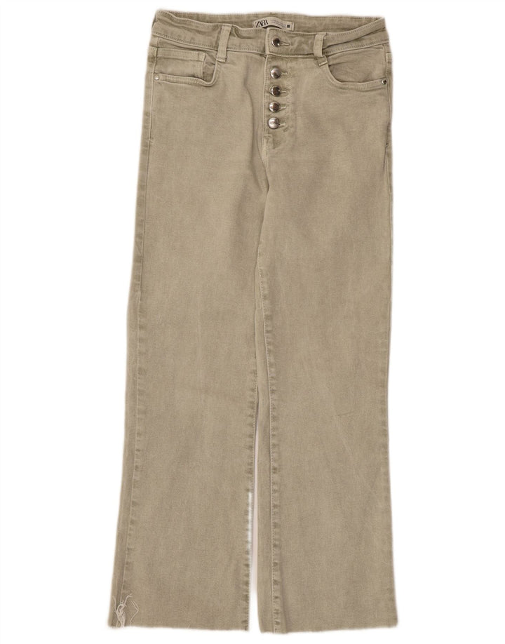 Jean droit femme Zara EU 36 XS W26 L26 coton gris