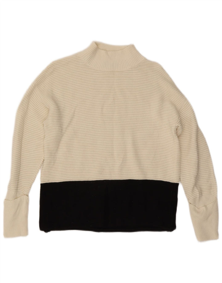 Marks & Spencer Pull col roulé pour femme UK 12 Medium Off White