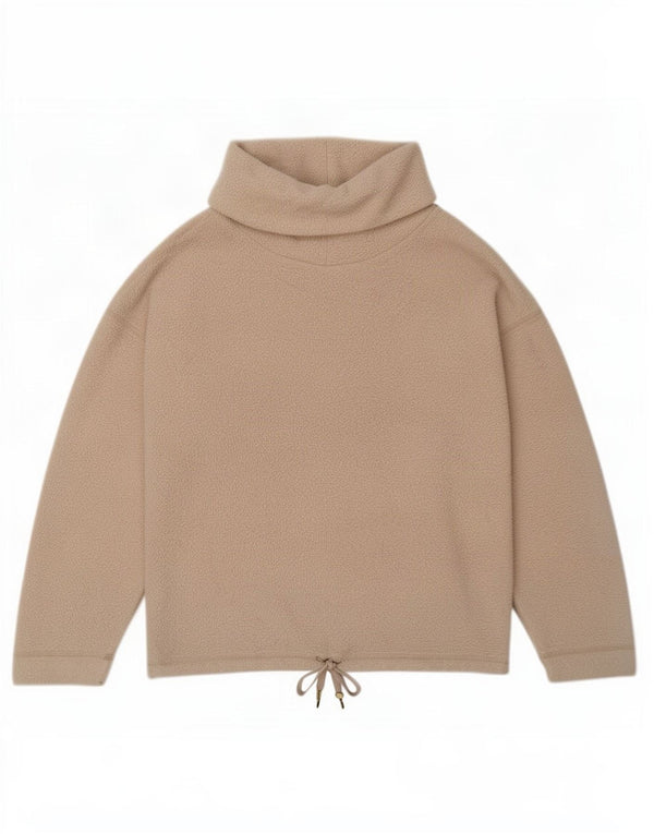 Marks & Spencer Pull polaire à col roulé pour femme UK 14 Beige moyen
