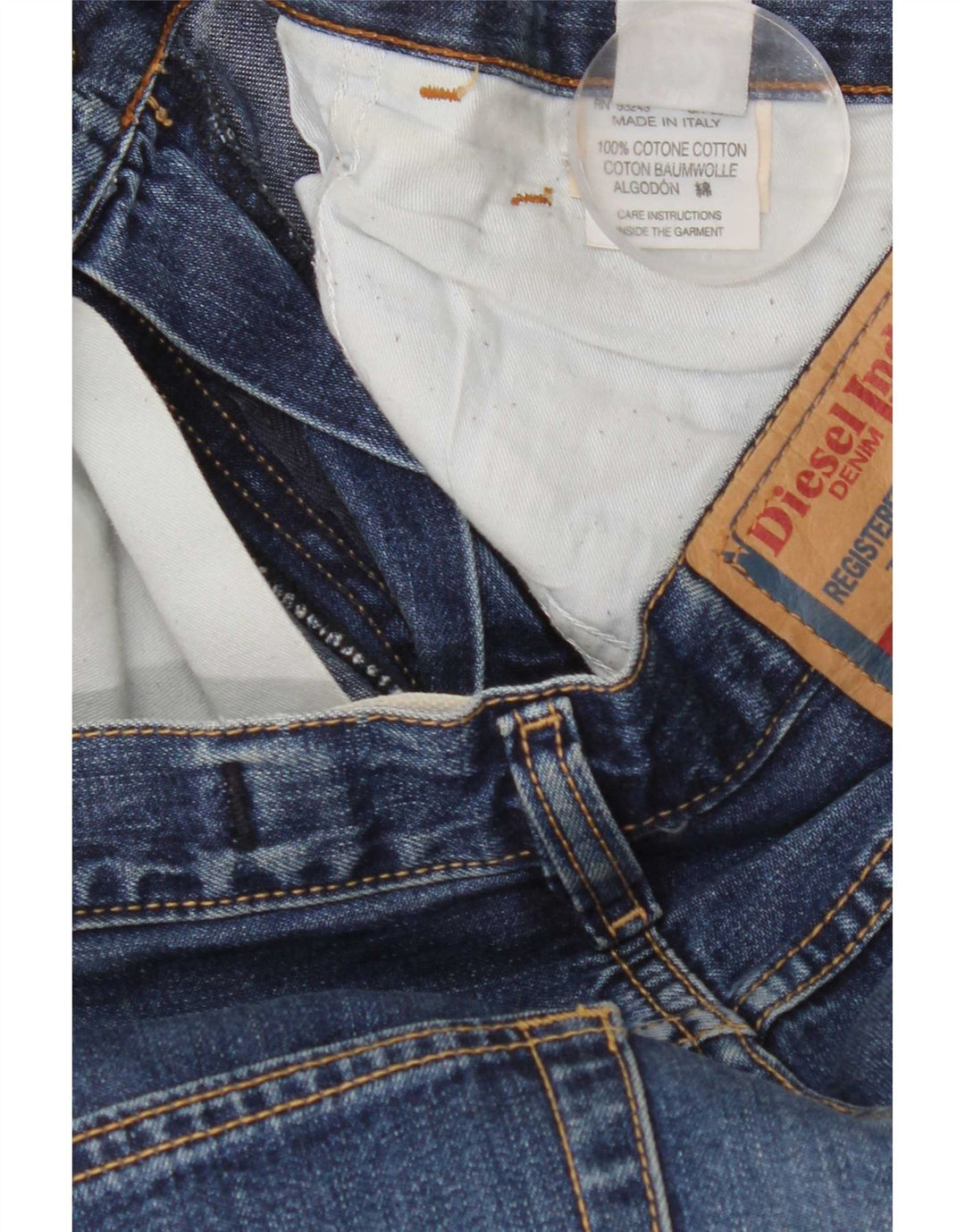 Diesel Jean Bootcut W32 L33 Homme Bleu Coton