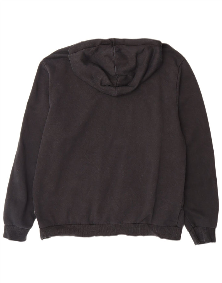 PUMA Pull à capuche pour homme en coton noir Taille L
