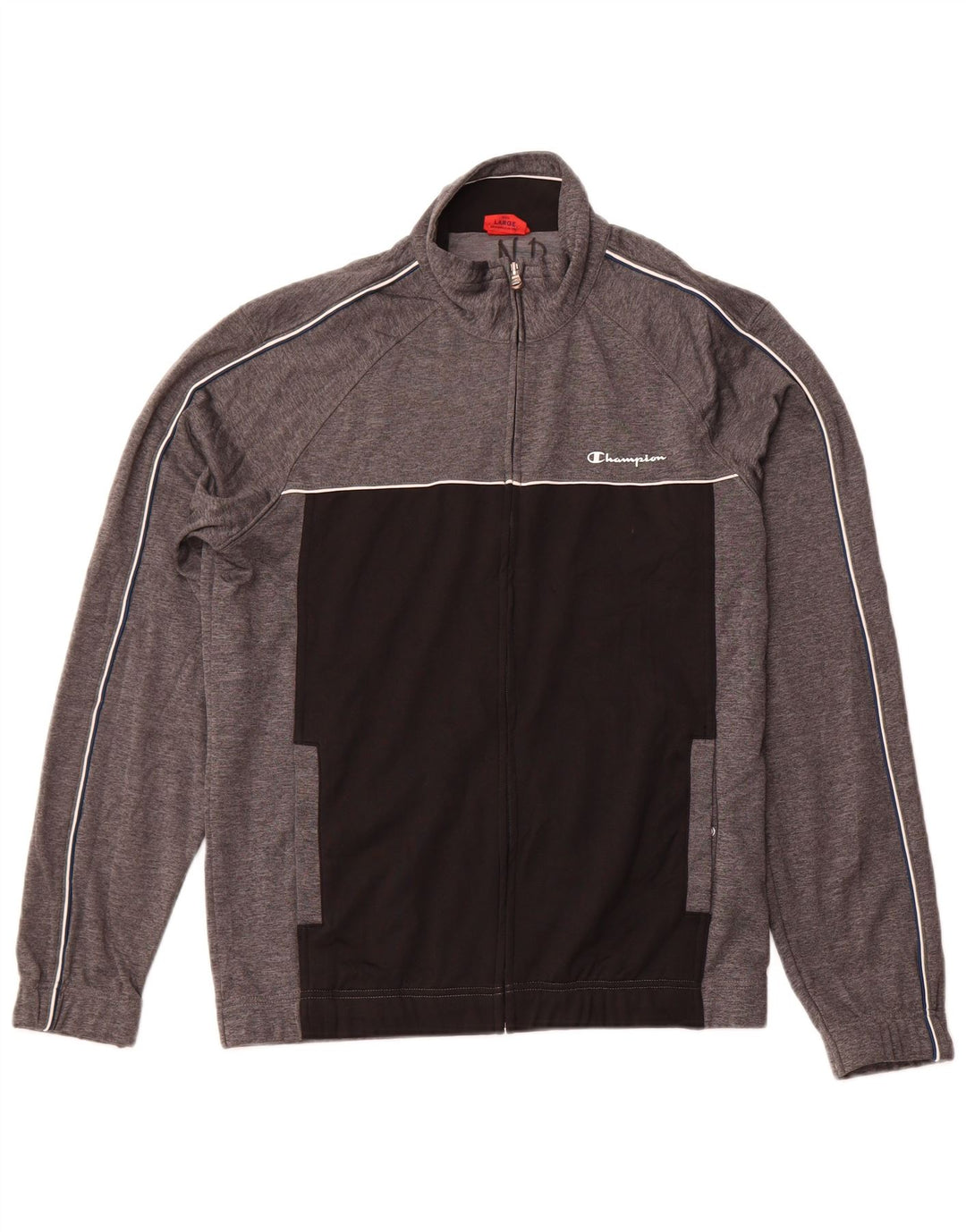 CHAMPION Veste de Survêtement Homme Grand Gris Colorblock Polyester