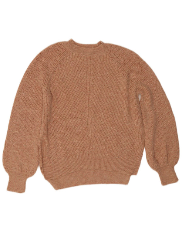 Marks & Spencer Pull surdimensionné à col rond pour femme UK 10 Petit Rose