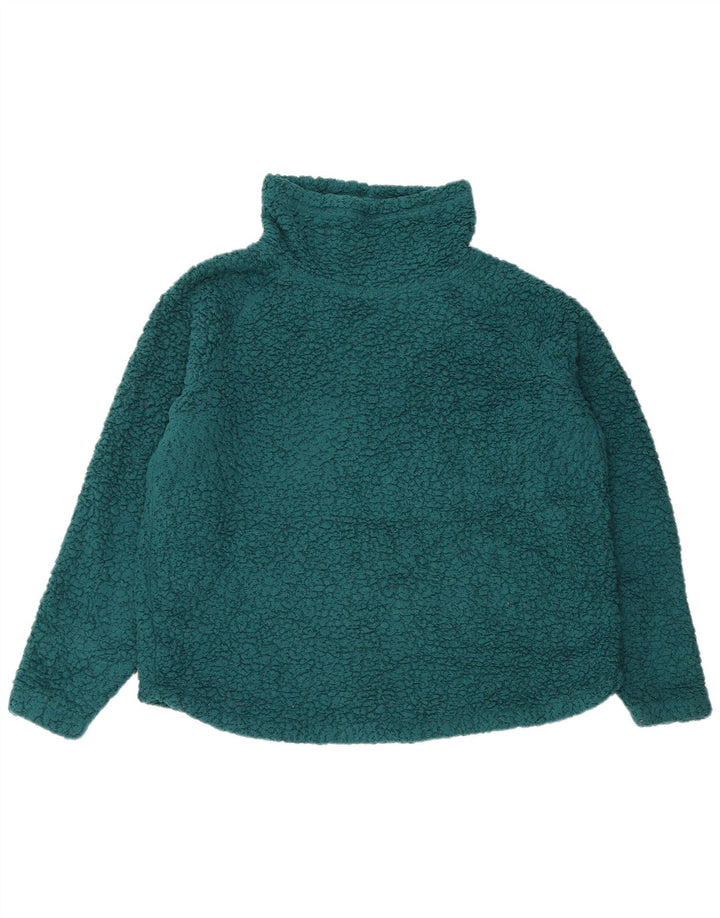 EDDIE BAUER Pull polaire surdimensionné pour femme UK 16 Large Vert Polyester