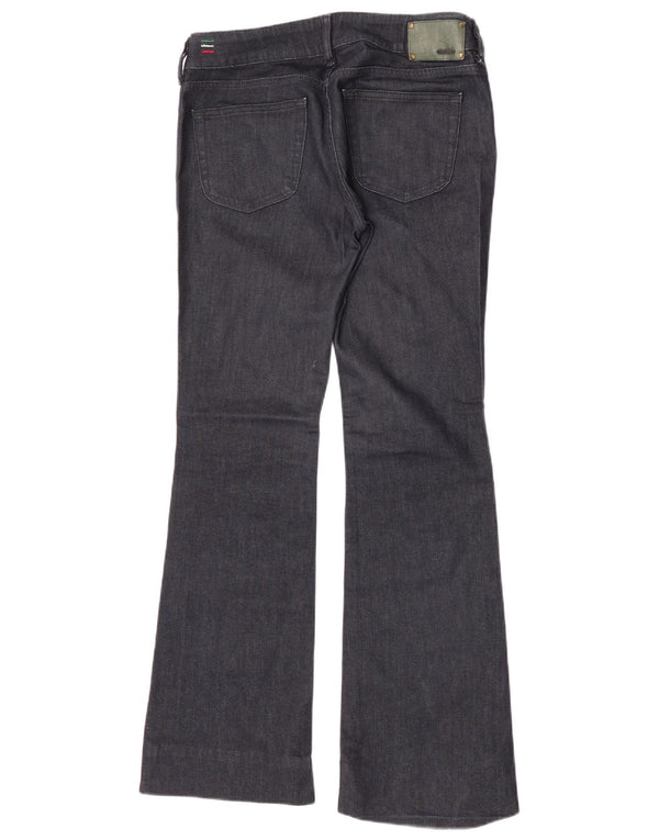 Diesel Womens Louvely Flared Jeans W30 L31 Navy Blue Cotton