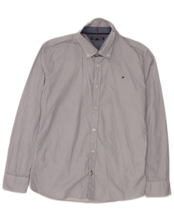 Tommy Hilfiger Chemise Garçon 13-14 ans Bleu Carreaux Coton