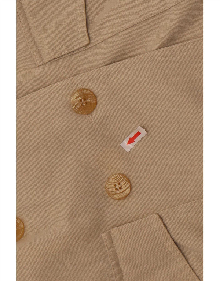 vintage Femme Double Breasted Coat UK 14 Grand Beige