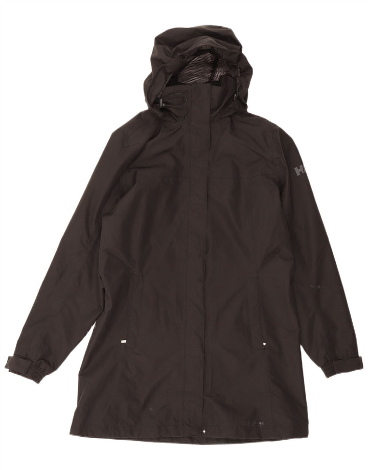 Helly Hansen Manteau coupe-vent à capuche pour femme UK 10 Petit Noir Polyester
