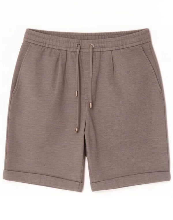 Zara Short Chino Homme Moyen W31 Gris Polyester